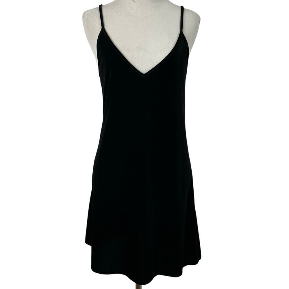 Brandy Melville Black Slip Mini Dress Y2K Grunge Soft Girl Goth Women Small